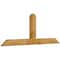 Ekena Millwork Portland Rough Sawn Timber Gable Bracket, Western Red Cedar, 84"W x 31"H x 4"D x 6"F, 9/12 Pitch GBW084X31X0406POR00RWR - alternate 2